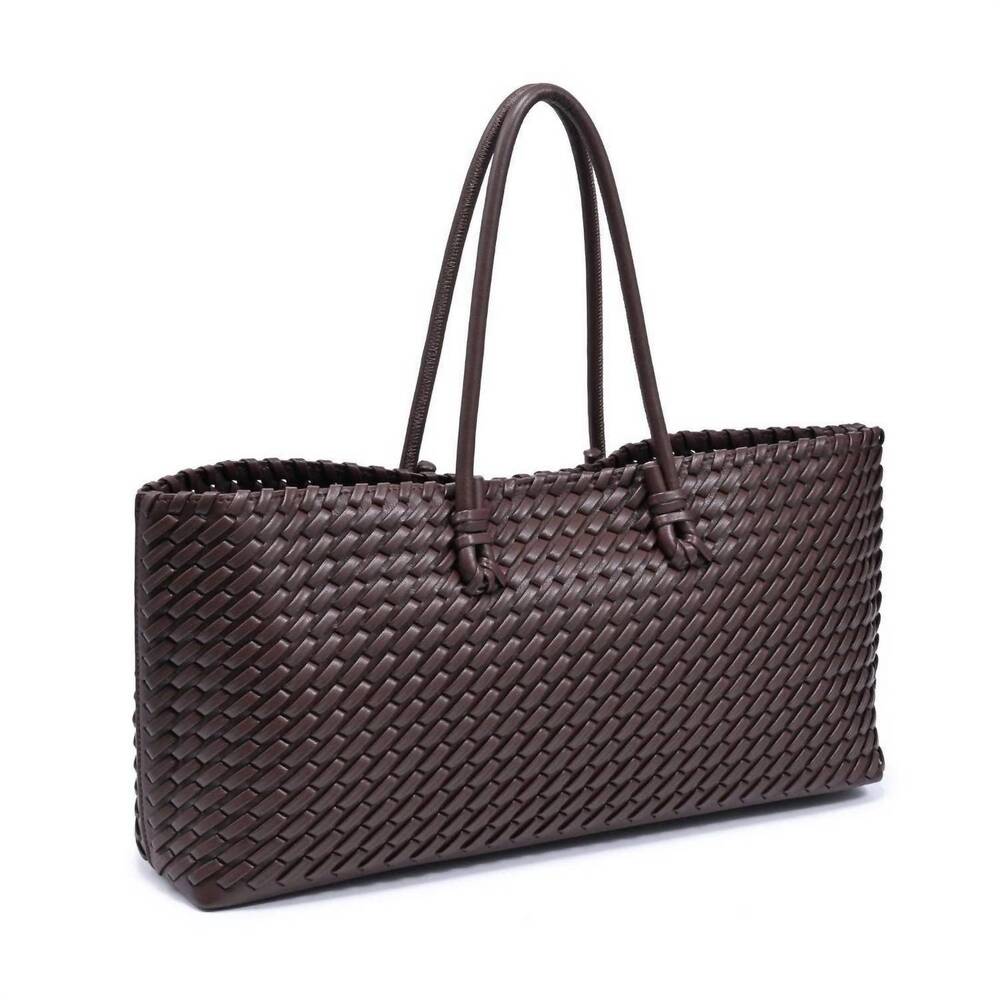 NEW MODA LUXE women's nola tote bag in chocolate
